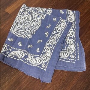 Blue Paisley Bandana